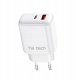 Ładowarka Teltech Teltech ładowarka sieciowa GaN USB+TYP-C 45W PD PPS biały TCH-03 4