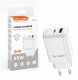 Ładowarka Teltech Teltech ładowarka sieciowa GaN USB / Typ-C 65W białyTCH-05 1