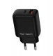 Ładowarka Teltech Teltech ładowarka sieciowa GaN USB / Typ-C 45W czarny TCH-03 3