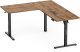 Biurko SENSE7 Nojo Light Corner Ciemnobrązowe 160 cm x 140 cm Dark Brown 13