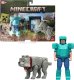 Figurka Mattel MINECRAFT Steve i wilk 2pak figurek JFR71 /4 1