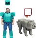 Figurka Mattel MINECRAFT Steve i wilk 2pak figurek JFR71 /4 4