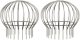 vidaXL Osłona na liście rynny 2 pcs srebrny 160 mm Stal nierdzewna 3