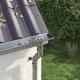 vidaXL Osłona na liście rynny 8 pcs srebrny 50 mm Stal nierdzewna 1