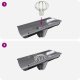 vidaXL Osłona na liście rynny 8 pcs srebrny 50 mm Stal nierdzewna 9