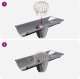 vidaXL Osłona na liście rynny 2 pcs srebrny 200 mm Stal nierdzewna 9