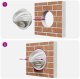 vidaXL Pokrywy wentylacyjne 8 pcs srebrny 150 mm Stal nierdzewna 10