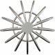 vidaXL Osłona na liście rynny 8 pcs srebrny 75 mm Stal nierdzewna 6