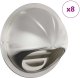 vidaXL Pokrywy wentylacyjne 8 pcs Srebrny 80 mm Stal nierdzewna 3