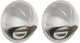 vidaXL Pokrywy wentylacyjne 2 pcs srebrny 80 mm Stal nierdzewna 2