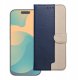 Markowe Kabura Split Book do SAMSUNG A37 granatowy / kremowy 1