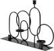 Beliani Świecznik COBH Metal 30 cm Czarny 4
