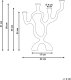 Beliani Świecznik FAMOES Metal 41 cm Srebrny 3
