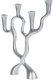 Beliani Świecznik FAMOES Metal 41 cm Srebrny 5
