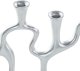 Beliani Świecznik FAMOES Metal 41 cm Srebrny 6