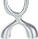 Beliani Świecznik FAMOES Metal 41 cm Srebrny 7