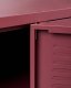 Beliani Szafka biurowa CARDIFF Metal Bordowy 8