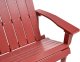 Beliani Ławka ogrodowa ADIRONDACK 125 cm Czerwony 6