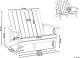 Beliani Ławka ogrodowa ADIRONDACK 125 cm Jasnozielony 3