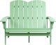 Beliani Ławka ogrodowa ADIRONDACK 125 cm Jasnozielony 4