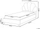 Beliani Łóżko dziecięce Muszla Welur NEULISE 90 x 200 cm Różowy 3