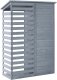 Szafa ogrodowa Beliani Schowek narzędziowy CENGIO 130 cm 57 cm Szary 7