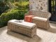 Beliani Sofa ogrodowa z otomaną dla 2 osób SUSUA 2