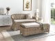 Beliani Sofa ogrodowa z otomaną dla 2 osób SUSUA 4