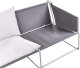 Beliani Sofa ogrodowa dla 2 osób PONTE Metal Szary 12