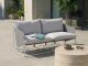 Beliani Sofa ogrodowa dla 2 osób PONTE Metal Szary 2