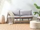 Beliani Sofa ogrodowa dla 2 osób PONTE Metal Szary 4