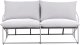 Beliani Sofa ogrodowa dla 2 osób PONTE Metal Szary 5