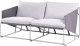 Beliani Sofa ogrodowa dla 2 osób PONTE Metal Szary 6