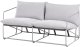 Beliani Sofa ogrodowa dla 2 osób PONTE Metal Szary 7