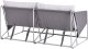 Beliani Sofa ogrodowa dla 2 osób PONTE Metal Szary 8