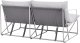 Beliani Sofa ogrodowa dla 2 osób PONTE Metal Szary 9