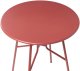 Beliani Stolik bistro TALTAL 64 cm Metal Czerwony 5