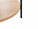 Beliani Stolik kawowy jasne drewno z czarnym LANDER 5