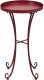Beliani Stolik ogrodowy CAVINIA  40 cm Metal Burgundowy 4