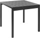 Beliani Stół ogrodowy BARTICA 81 cm 84 cm Czarny 1