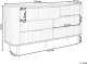 Beliani Komoda jasne drewno BRADLEY 3