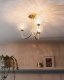 Lampa sufitowa Beliani Lampa sufitowa ANADYR Szkło Beżowy 2