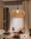 Lampa wisząca Beliani Lampa wisząca KIBI Rattan Naturalny 2
