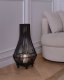 Beliani Lampion LEYTE Drewno 58 cm Czarny 2
