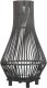 Beliani Lampion LEYTE Drewno 58 cm Czarny 5