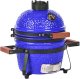 Beliani Mini grill węglowy KAMADO Ceramika Niebieski 5