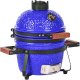 Beliani Mini grill węglowy KAMADO Ceramika Niebieski 6