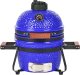 Beliani Mini grill węglowy KAMADO Ceramika Niebieski 7