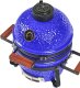 Beliani Mini grill węglowy KAMADO Ceramika Niebieski 9
