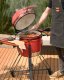 Beliani Grill węglowy KAMADO Ceramika Czerwony 4